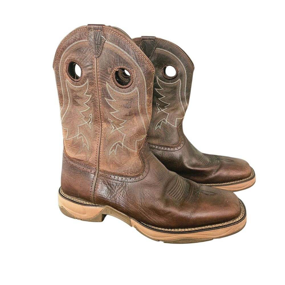 Tony Lama Rasp 11" Work Boots Men's size 13D Leather Brown
